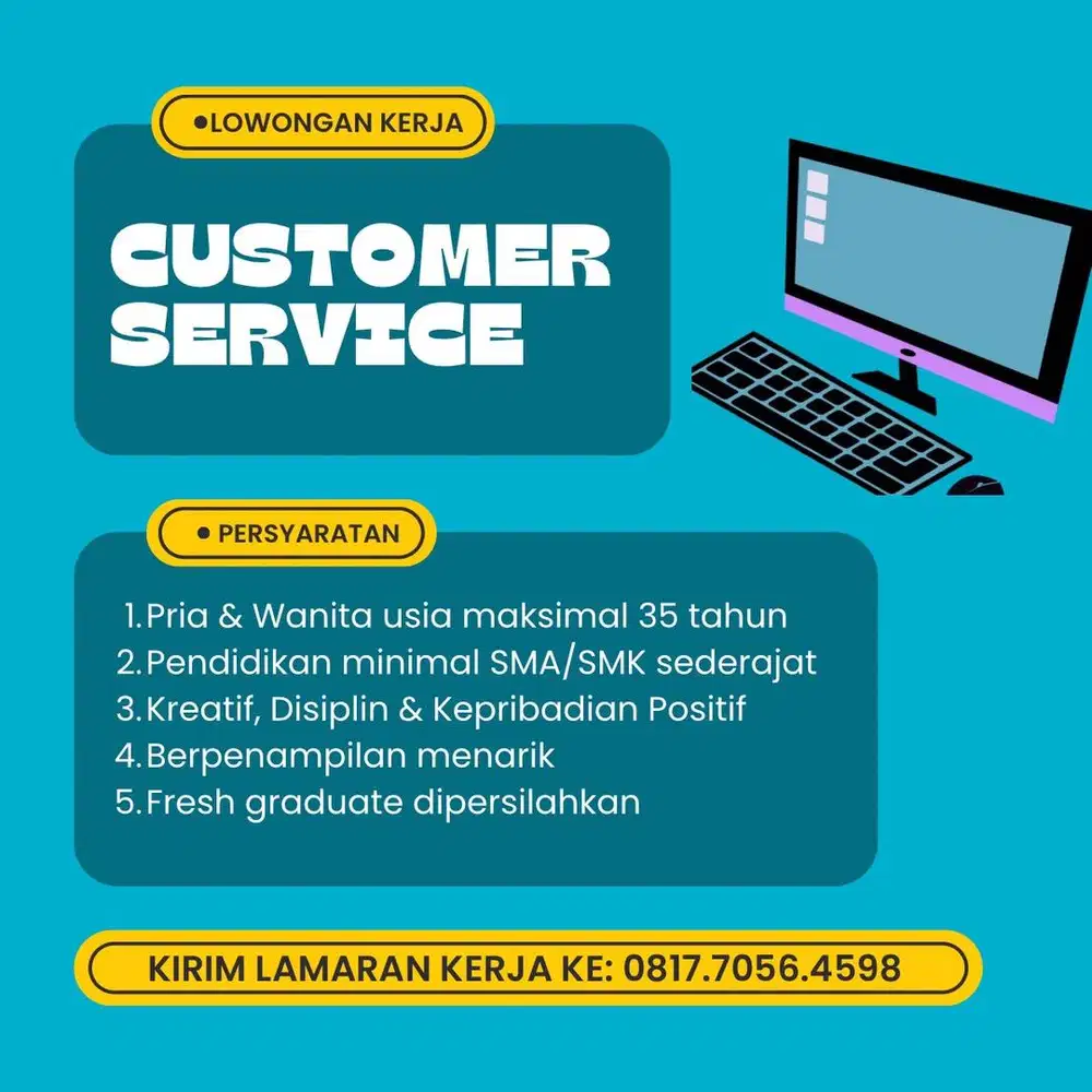 DIBUTUHKAN SEGERA