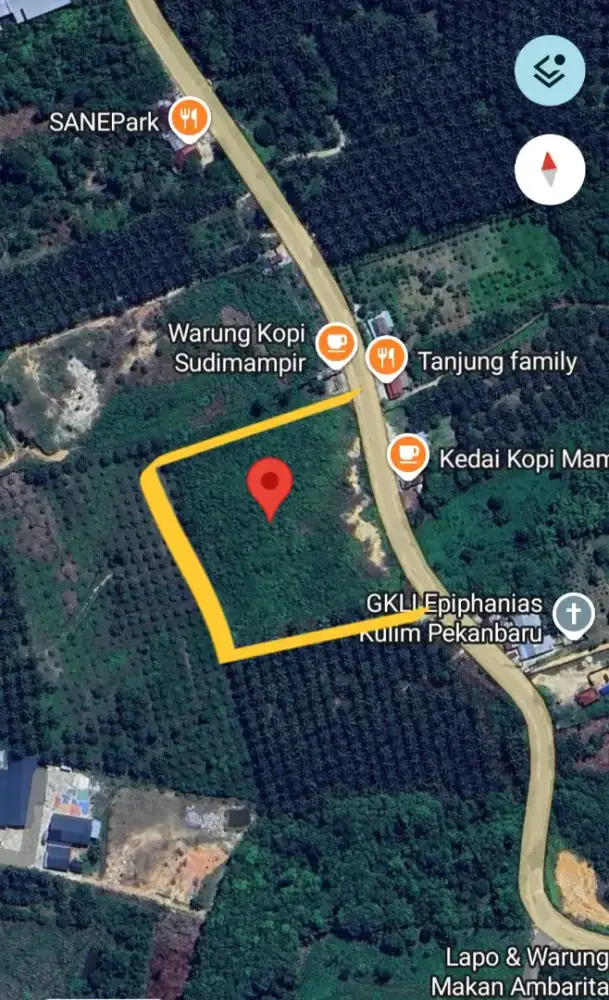 Jual tanah tepi jln raya/lintas