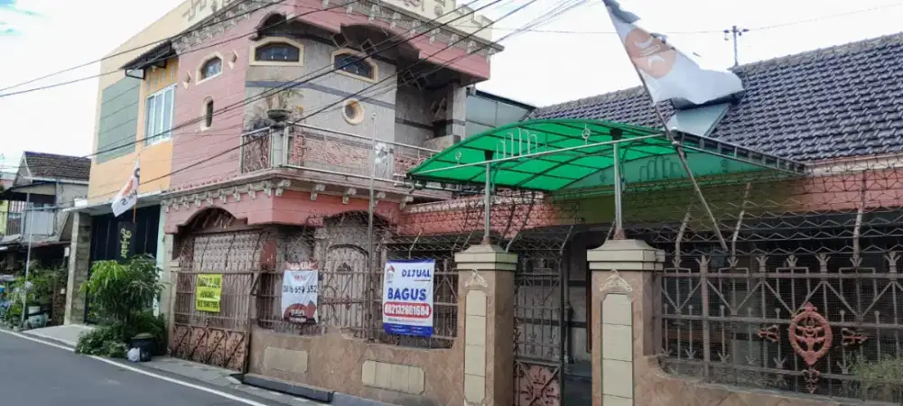 Rumah siap huni +/- 168 m2 di pusat kota malang jatim