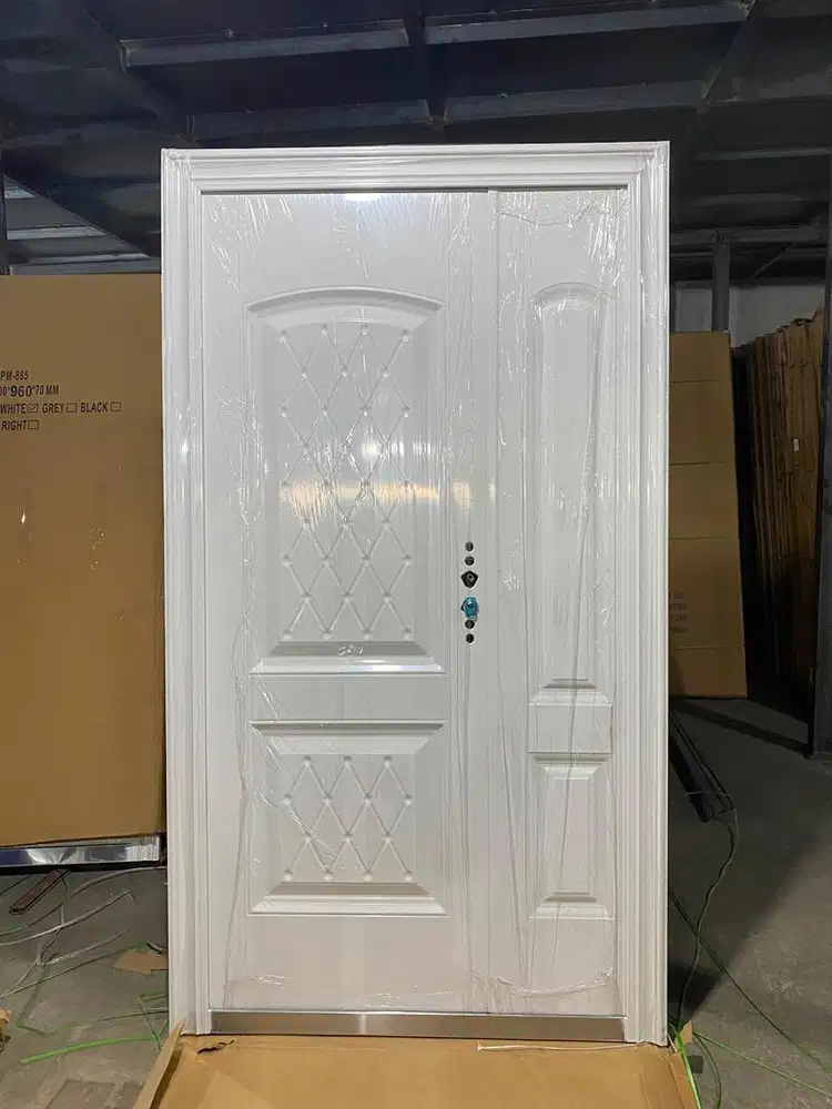 Pintu Baja Mother And Son (Pintu 2 Daun) Anti Rayap Costume Ukuran