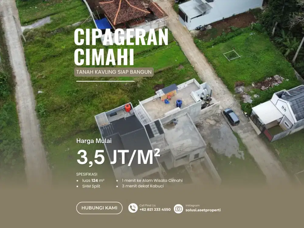 Kavling SHM 124 m² Mutiara Kolmas Cimahi Utara Siap Bangun