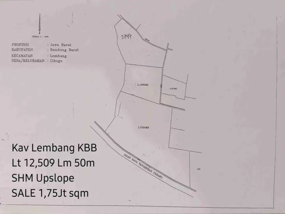 Kavling Mainroad Lembang Strategis