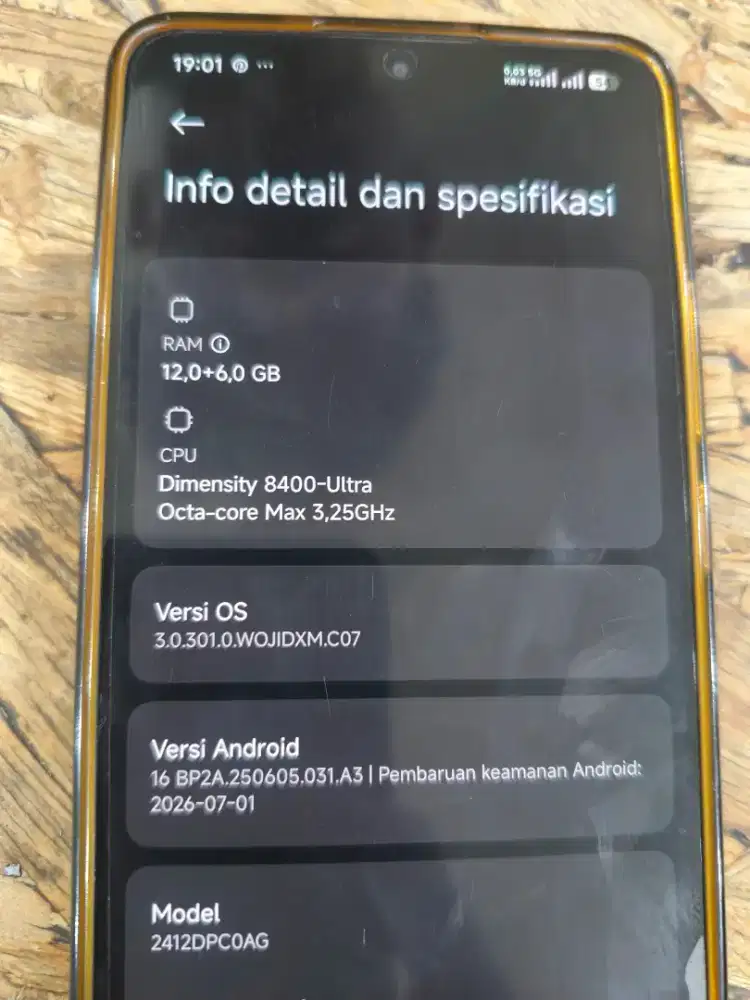 Poco x7 pro RAM 12+6 512GB