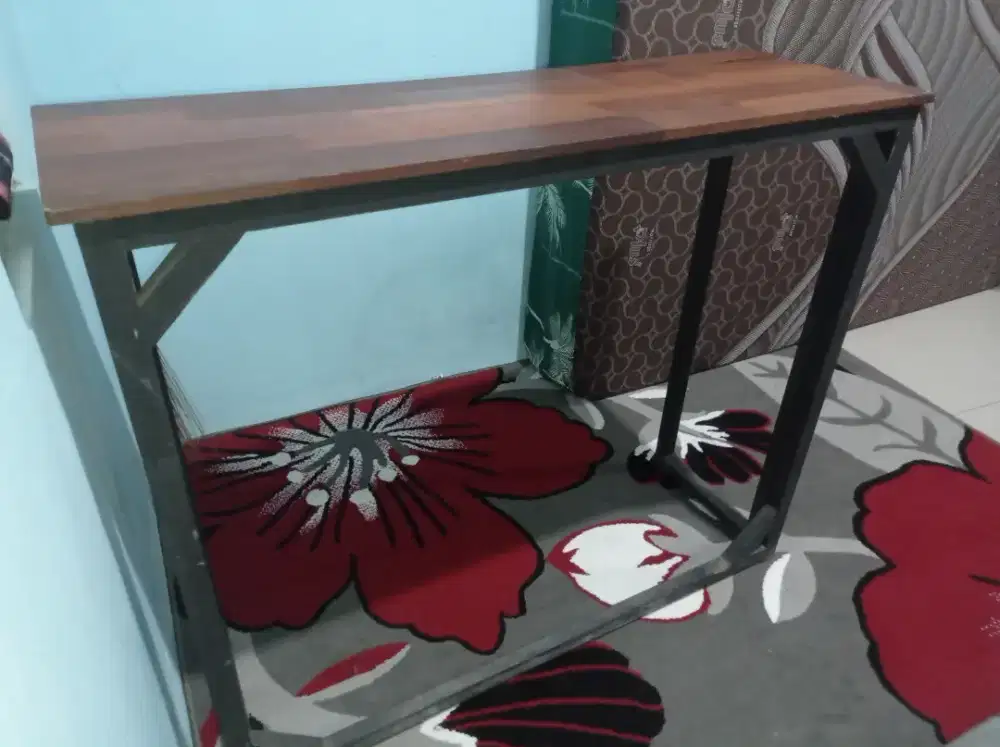 Meja Lipat - full kayu solid