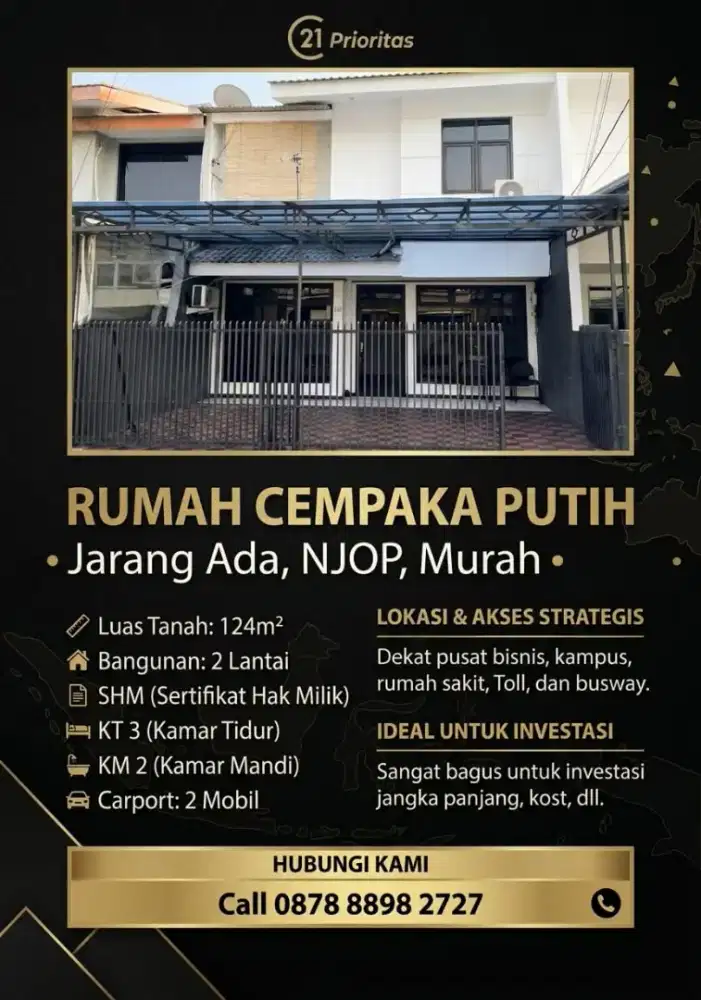 Rumah Cempaka Putih Njop Murah Jarang Ada