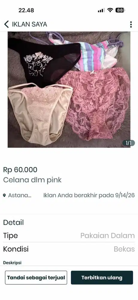 Celana dalam pink