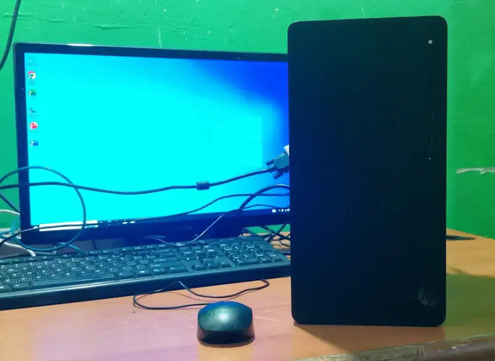Komputer full set hp 280 G4 gold 5400 ram 4gb HDD 500gb