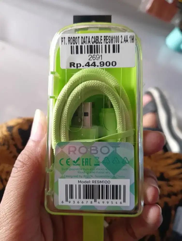ROBOT DATA CABLE RESM100 2.4A | ATLANTIS DAHSYAT