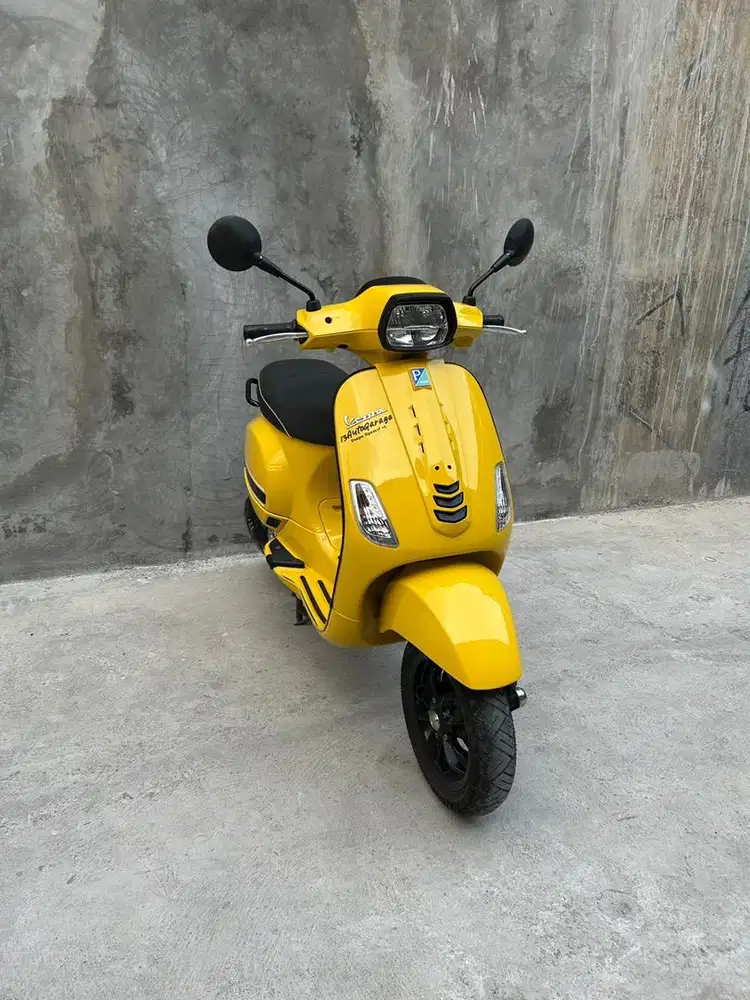 Vespa Sprint S 2022 Blue Audace Low KM Biru Muda ABS Iget Facelift