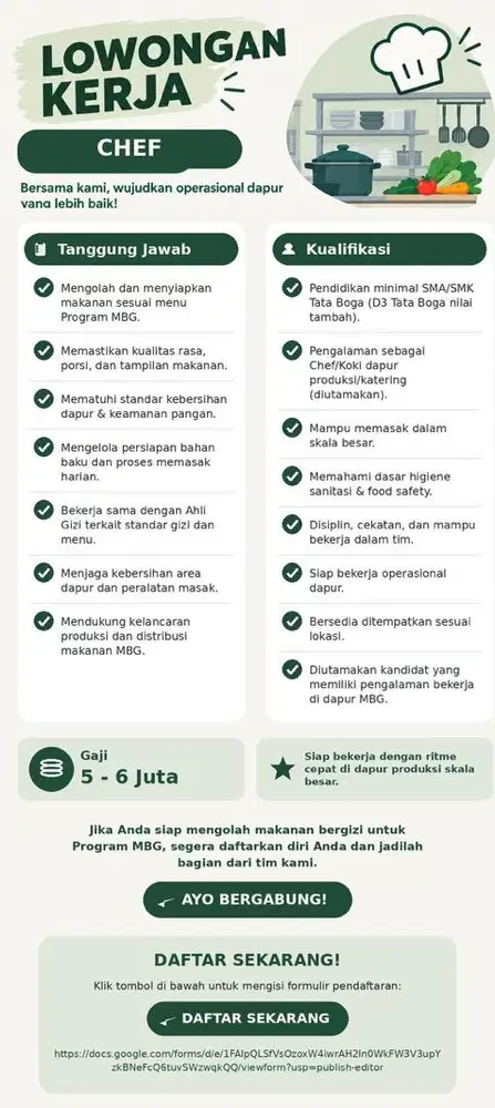 Chef/Juru Masak MBG