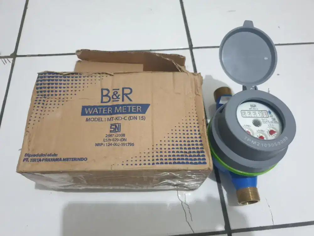 Meteran air merk B&R