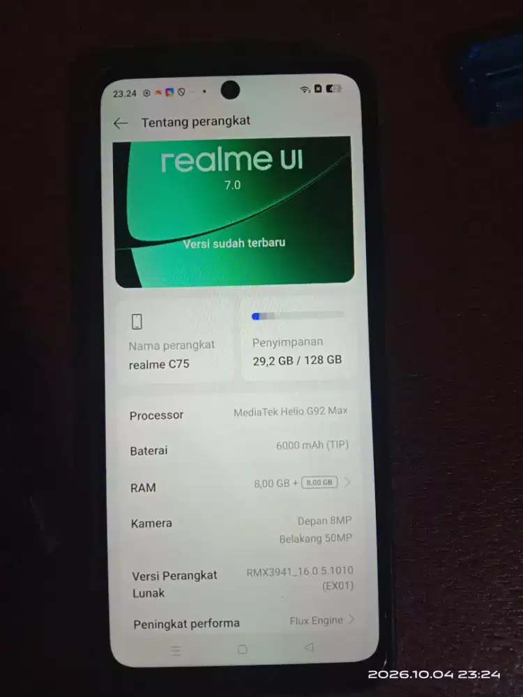 Realme c75 Ram 8 jual apa adanya kakak