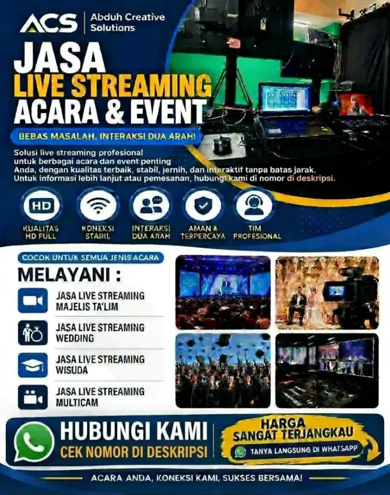 BINGUNG CARI JASA LIVE STREAMING YANG STABIL & PROFESIONAL ?