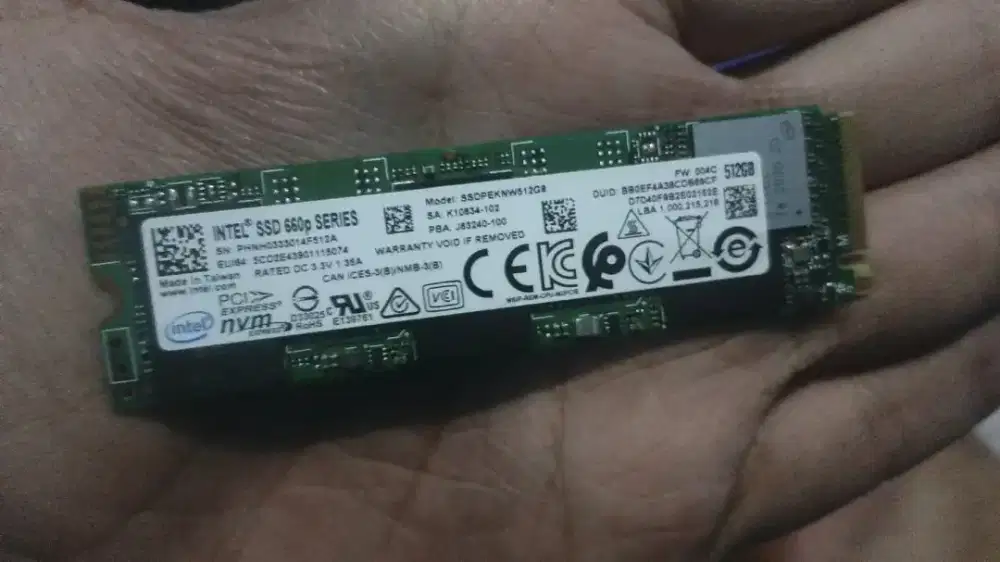SSD nvme 512Gb Sentinel 97% Wd11