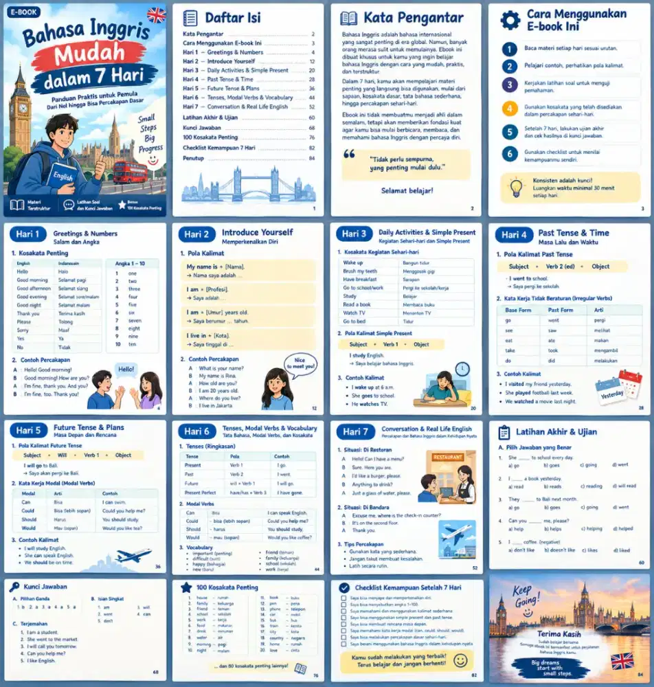 Fasih berbahasa Inggris 7 hari