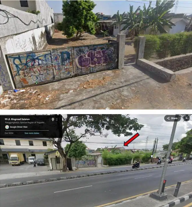 Tanah pekarangan lokasi strategis pinggir Ring Road Selatan Yogyakarta