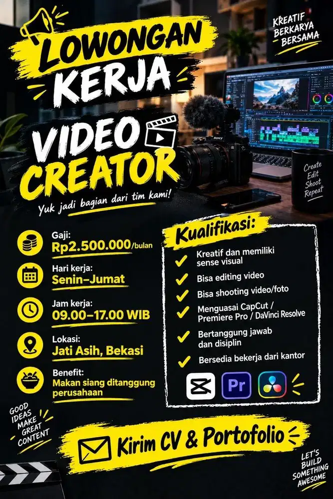 Lowongan Video Creator