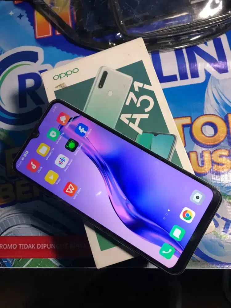 Handphone Oppo a31 kapasitas 8/256 fullset