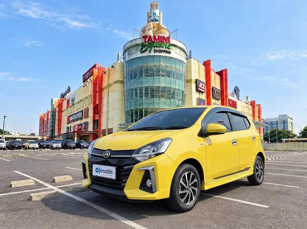 TDP RENDAH - Daihatsu Ayla 1.2 R Bensin-AT 2021 Kuning CUZAB