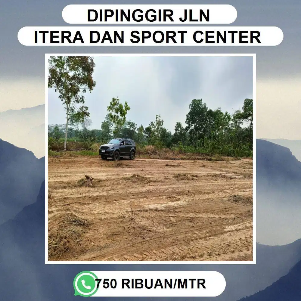 TANAH MURAH DISAMPING MASJID & DIPINGGIR JALAN DEKAT KAMPUS ITERA
