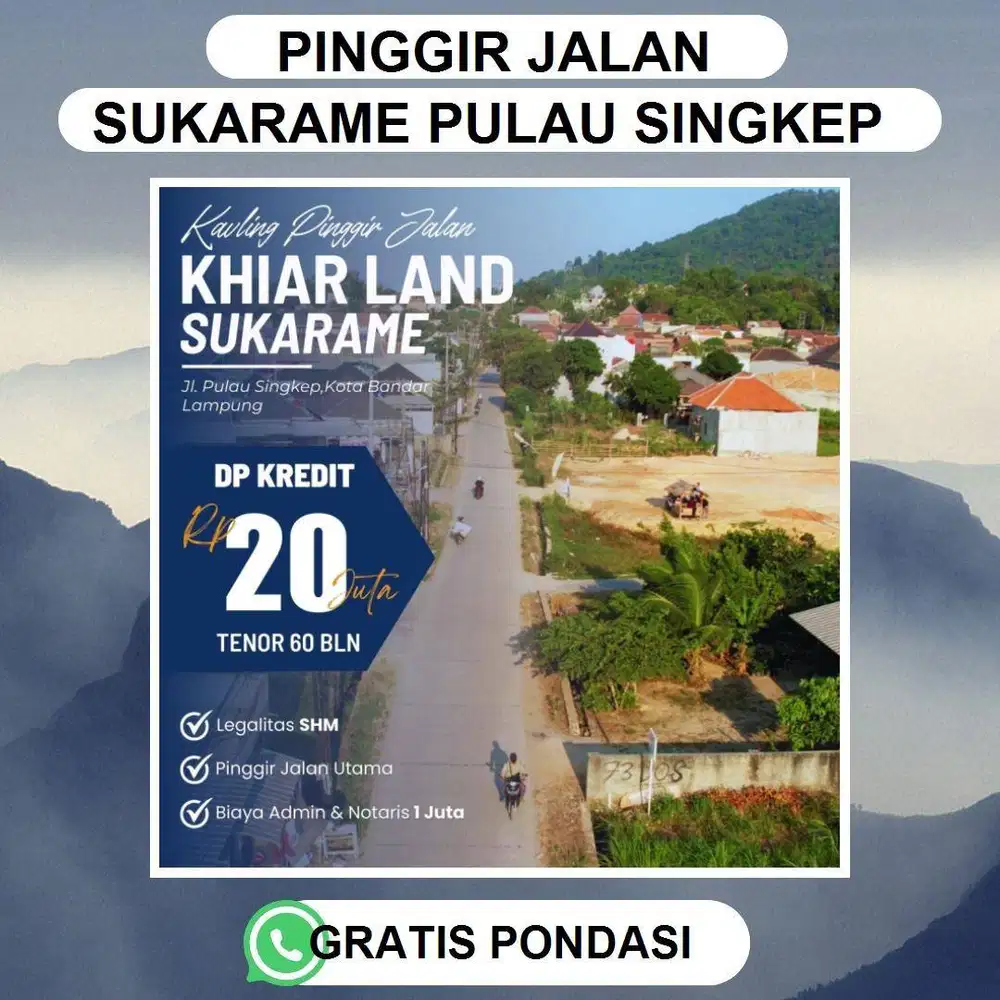 TANAH MURAH TIRTAYASA IPINGGIR JALAN ASPAL