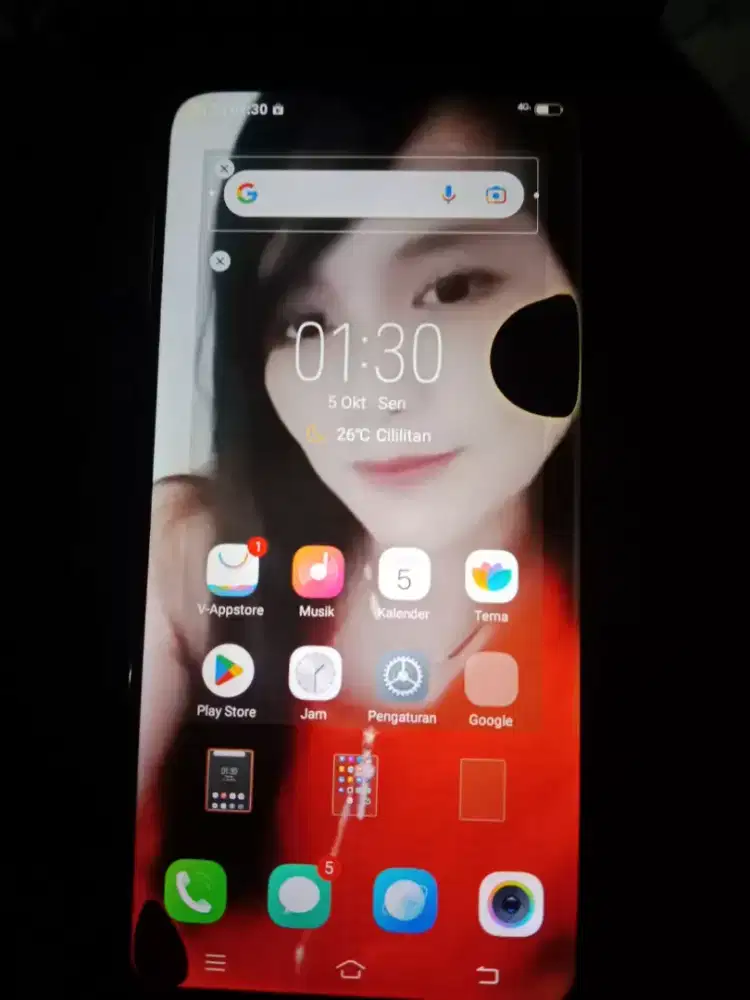 Vivo Y91c 1820 minus bercak hitam