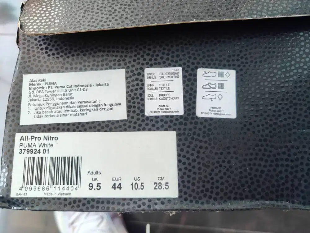 Sepatu Puma All Pro Nitro White 28,5cm