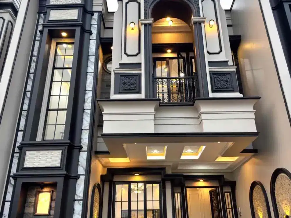 Rumah European Classic 2 Lantai Elegan di Sukmajaya Depok, 3+1 KT & Carport 2 Mobil