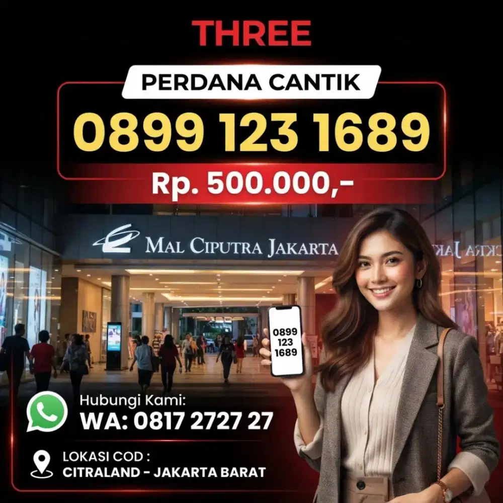 NOMOR CANTIK KOLEKSI THREE 123 1689