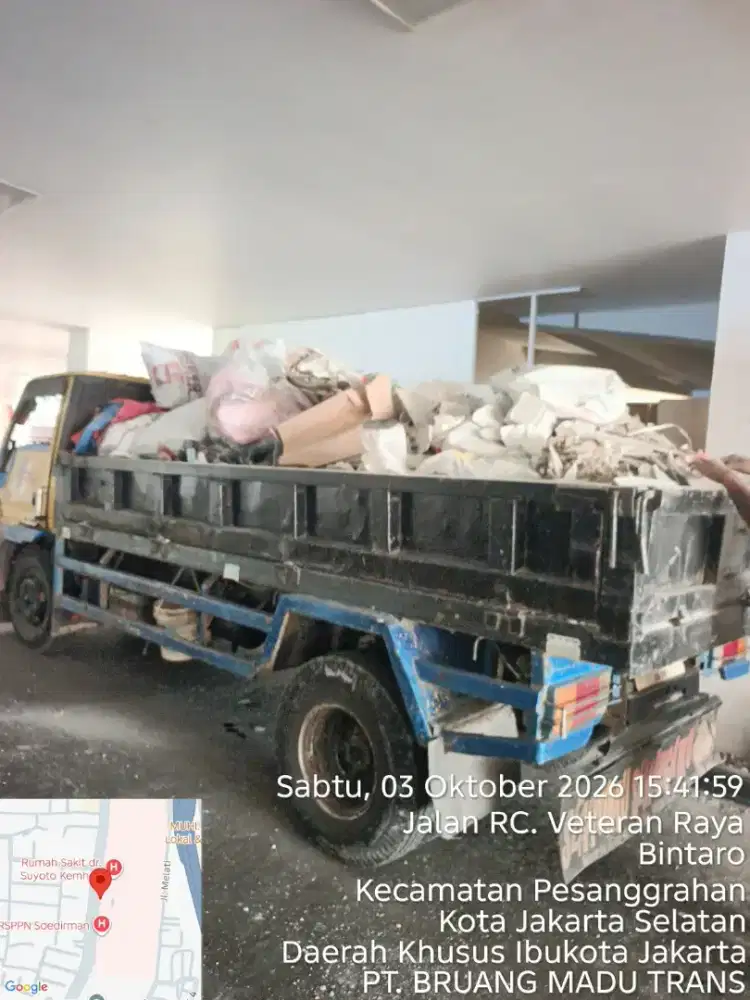 Jasa buang puing dan buang sampah proyek