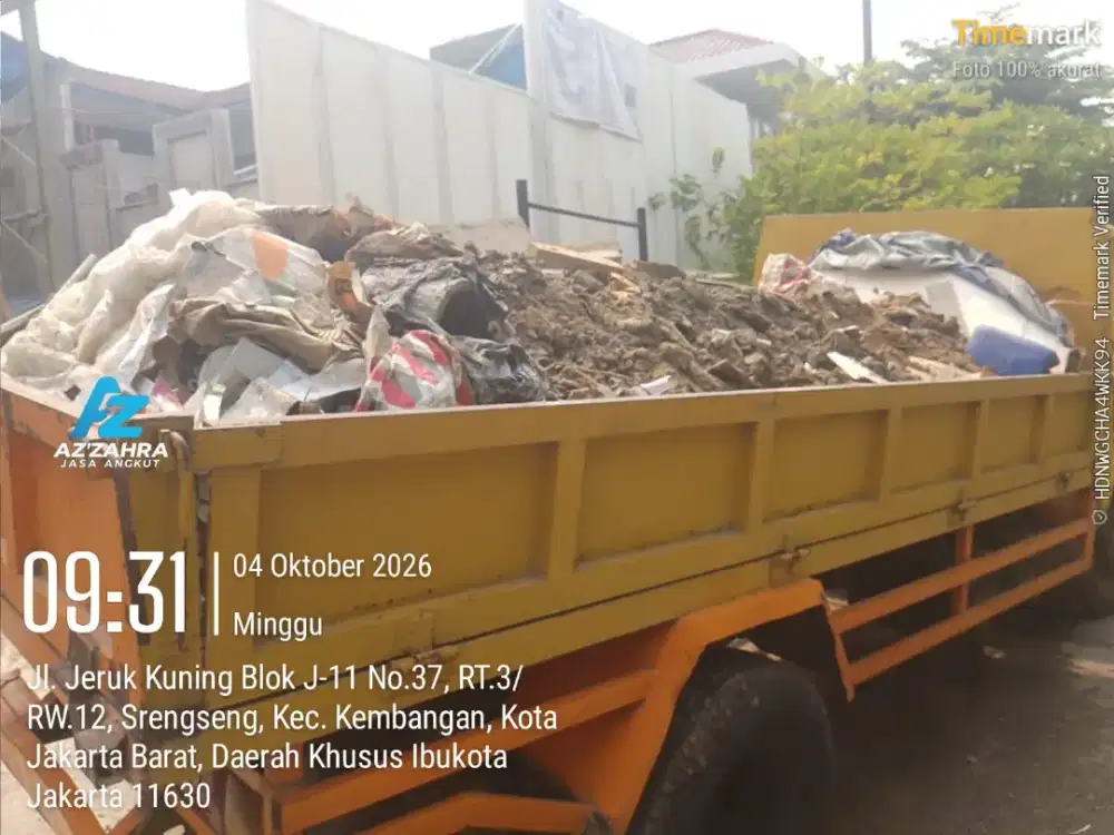 Jasa buang puing dan angkutan sampah proyek