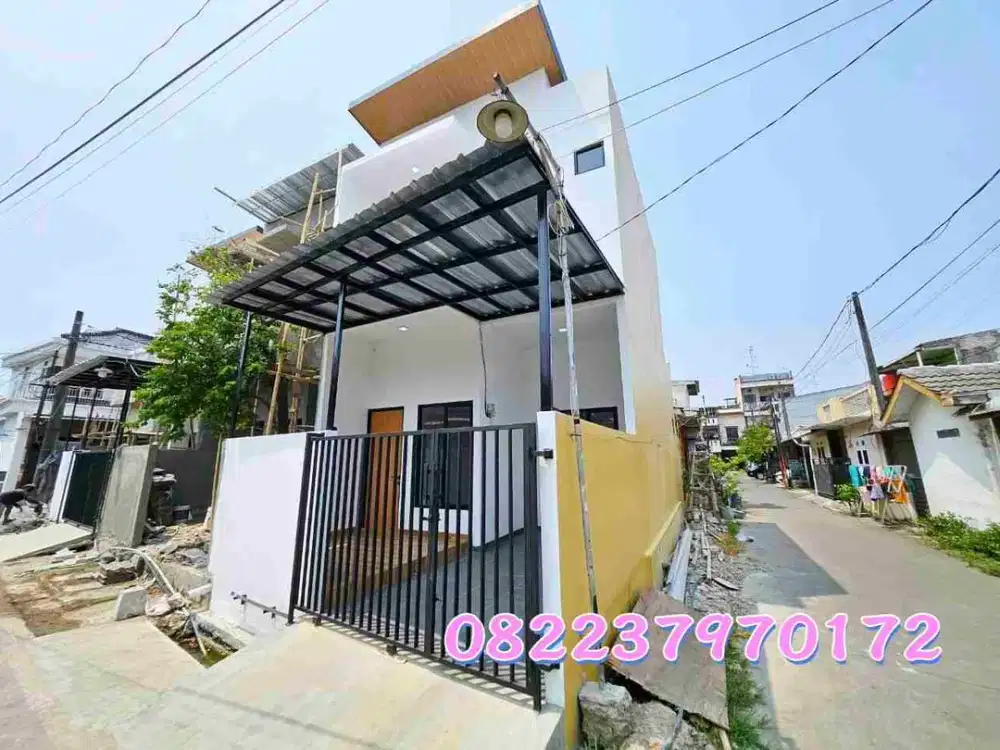 Dijual Rumah Modern Minimalis  Pondok Ungu Permai, Bekasi