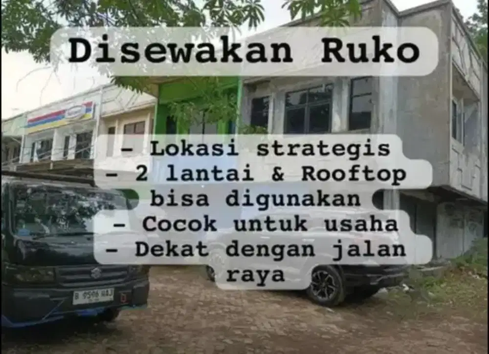 RUKO MURAH DISEWAKAN DI 2 Lantai