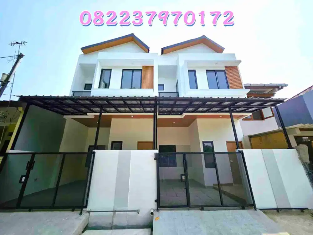DIJUAL RUMAH MODERN MINIMALIS 2 LANTAI  PESONA ANGGREK BEKASI