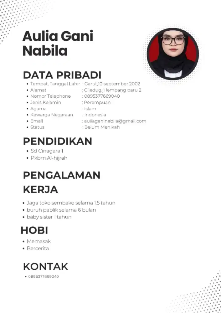 info loker nya ka