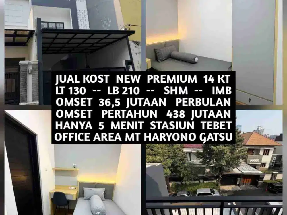 JUAL KOST KOSAN NEW PREMIUM OFFICE AREA MT HARYONO GATSU TEBET