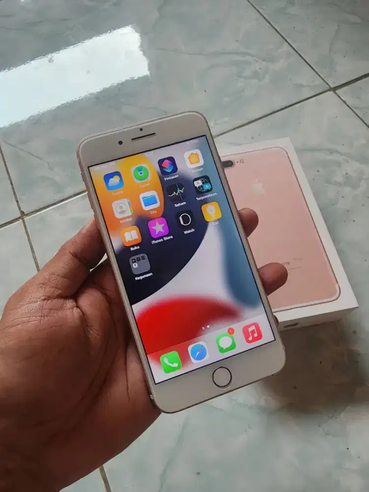 Iphone 7 plus 128gb ibok fullset mulus no minus
