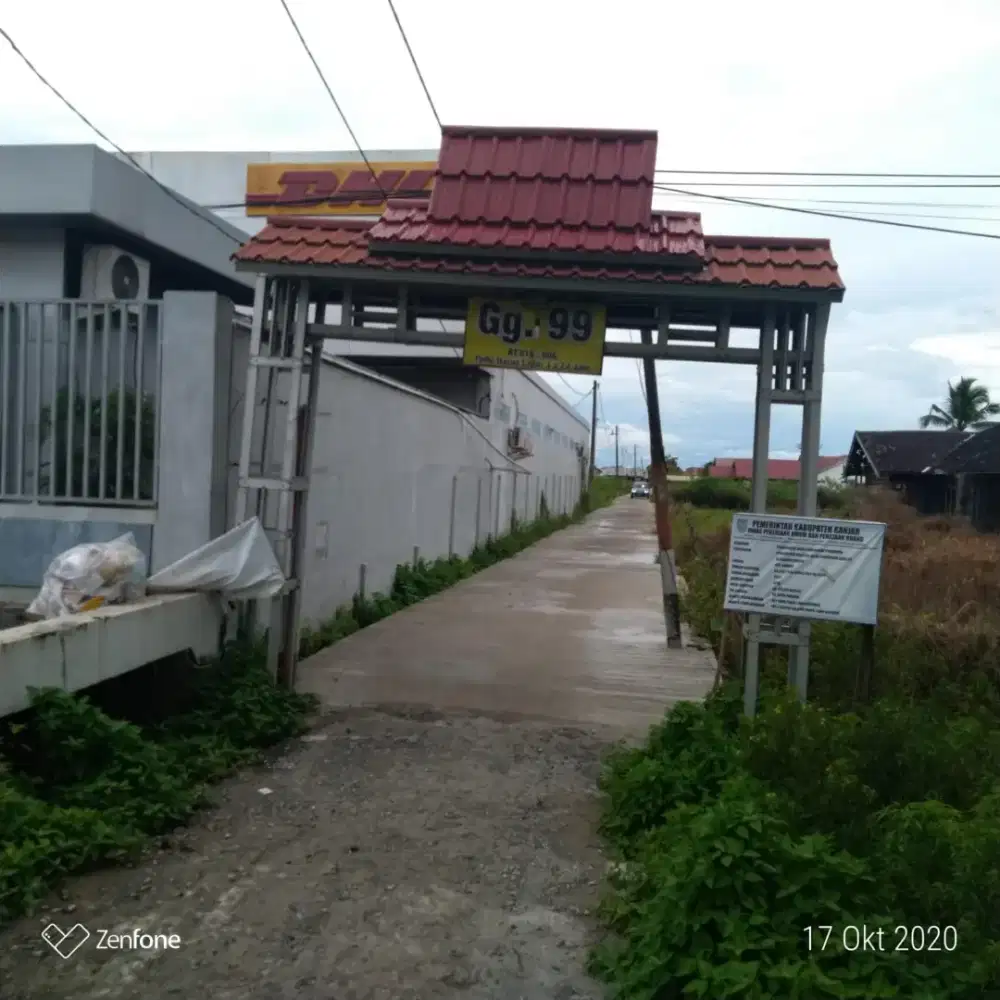 Dijual sebidang tanah di km 14.200 Gambut Kab Banjar