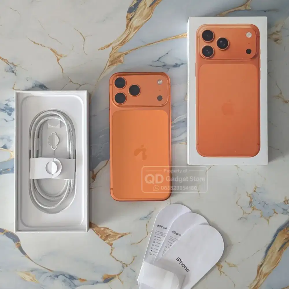 iPhone 17 Pro Max 256GB Orange Garansi RESMI iBox Agustus 2027 Mulus