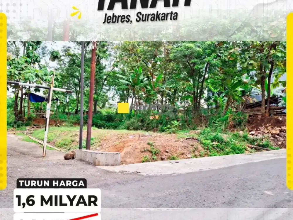 Dijual Tanah Murah Solo Siap Bangun Ngoresan Jebres Surakarta