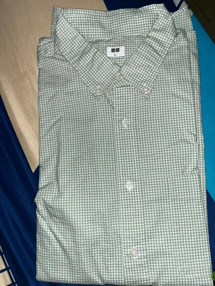Kemeja lemgan panjang Uniqlo ukuran L