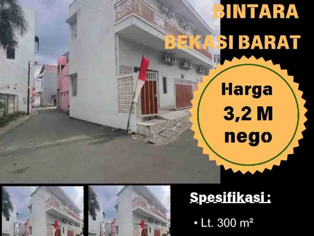 Rumah Kos kosan Siap Huni Bonus AC di Bintara Bekasi Barat