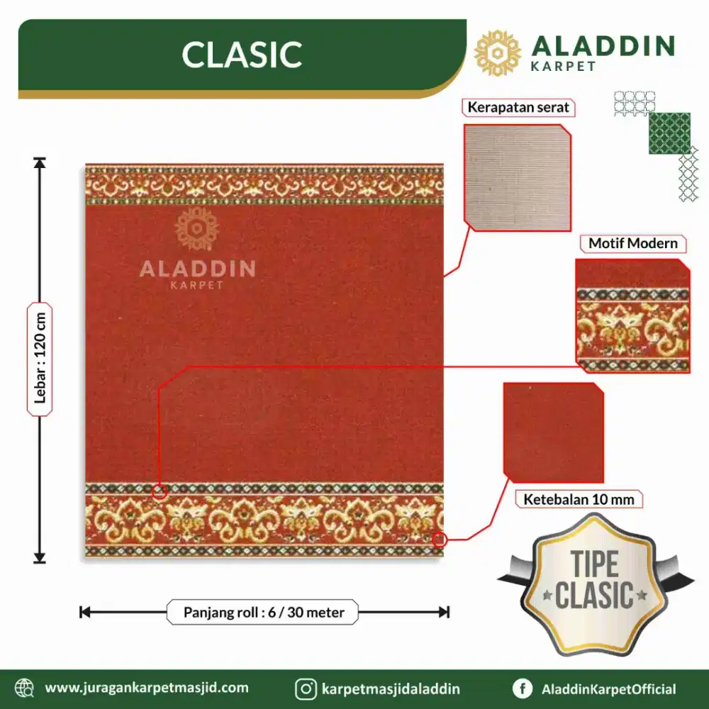 Jual Karpet Masjid Clasic