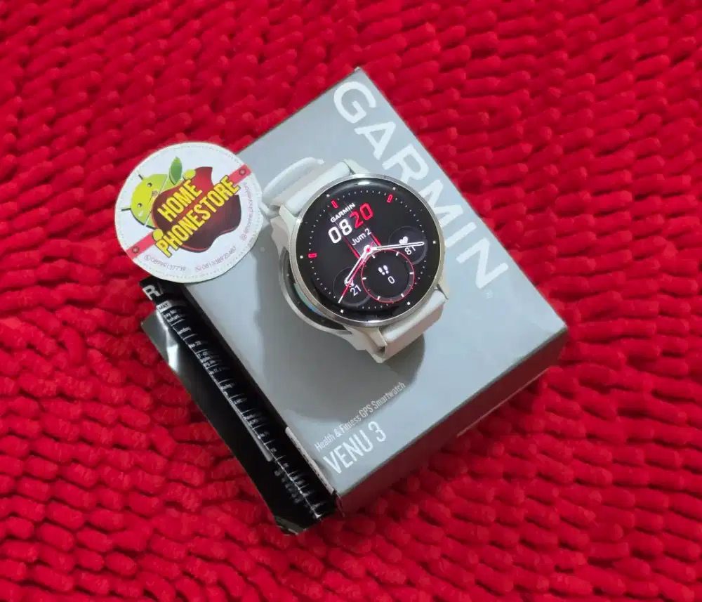 Garmin Venu 3 White Istimewa Komplit