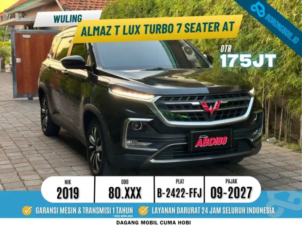 FULL SERVICE RECORD!! WULING ALMAZ T LUX TURBO 7 SEATER 2019