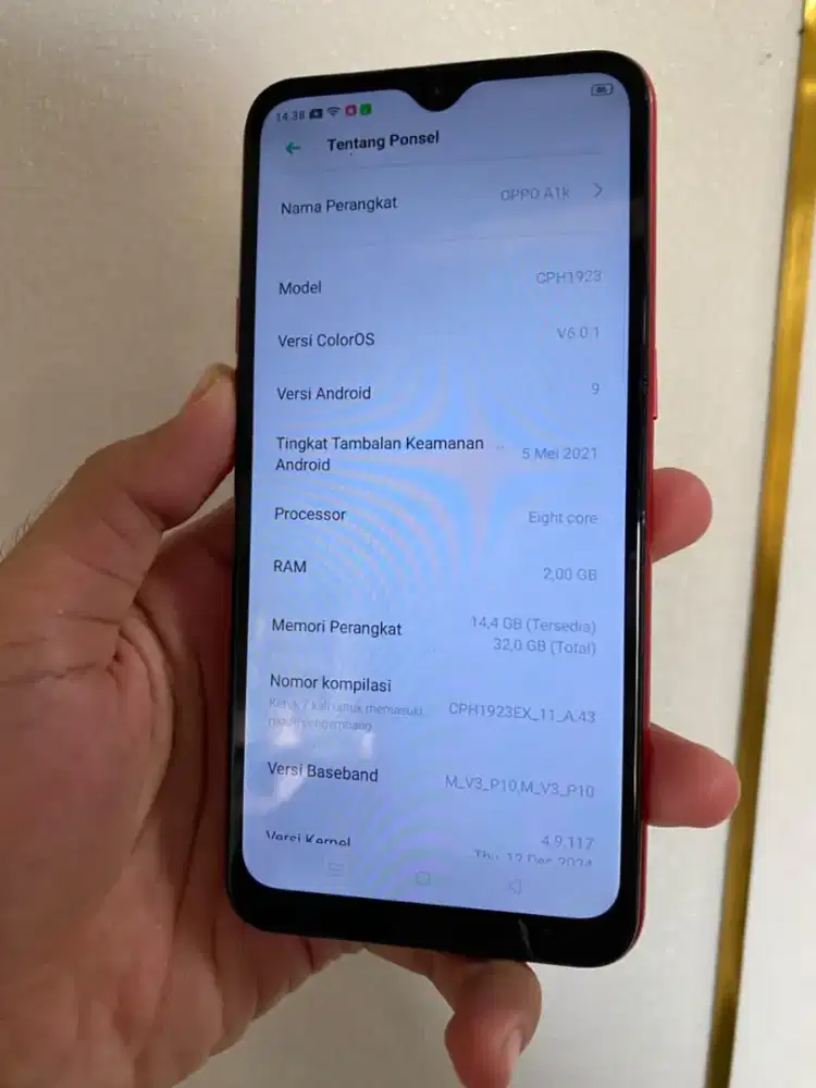 Oppo a1k 2/32 hp cas