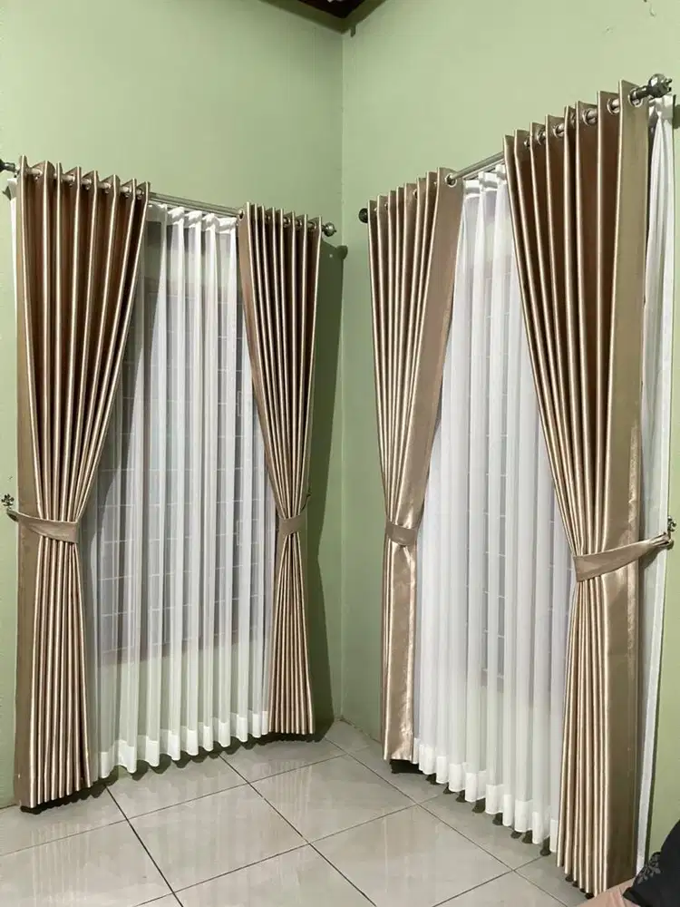 Dijual gorden blackout ukuran 140x240 3 jendela