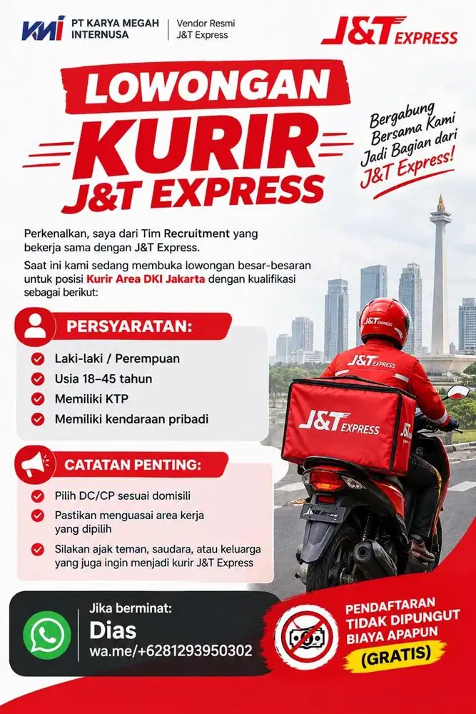 LOWONGAN PEKERJAAN KURIR J&T EXPRESS