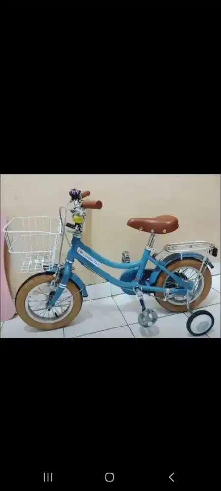 DIJUAL SEPEDA ANAK London taxi 12 blue gray