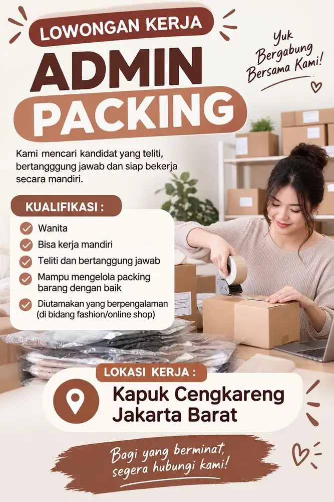 LOwongan Admin Packing